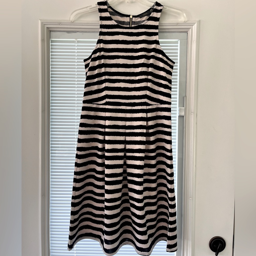 THML Striped Black and White Sleeveless Dress